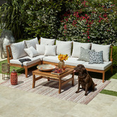 Temple &amp; Webster Anquilla Outdoor Modular Lounge Set with Cushions