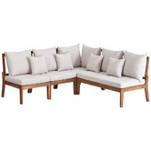 Temple &amp; Webster Anquilla Outdoor Modular Lounge Set with Cushions