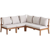 Temple &amp; Webster Anquilla Outdoor Modular Lounge Set with Cushions