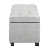 Temple &amp; Webster Emily Upholstered 100cm Storage Ottoman