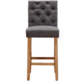 Temple &amp; Webster 65cm Windsor Provincial Linen Barstools