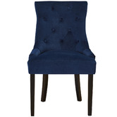 Temple &amp; Webster Navy Windsor Velvet Dining Chairs