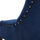 Temple &amp; Webster Navy Windsor Velvet Dining Chairs