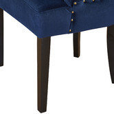Temple &amp; Webster Navy Windsor Velvet Dining Chairs
