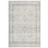 Temple &amp; Webster Blue &amp; Cream Evanna Vintage-Style Rug