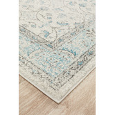 Temple &amp; Webster Blue &amp; Cream Evanna Vintage-Style Rug
