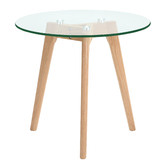 Temple &amp; Webster Stad Glass Top Side Table
