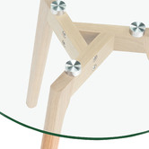 Temple &amp; Webster Stad Glass Top Side Table