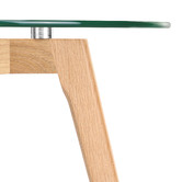Temple &amp; Webster Stad Glass Top Side Table