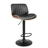 Temple &amp; Webster Barcelona Mid Back Adjustable Barstool