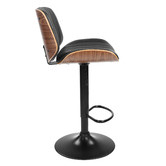 Temple &amp; Webster Barcelona Mid Back Adjustable Barstool