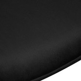 Temple &amp; Webster Black Krystoffer Velvet Swivel Dining Chairs