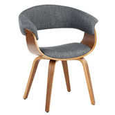 Temple &amp; Webster Bentwood Upholstered Dining Chairs