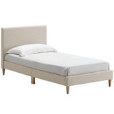 Temple &amp; Webster Single Logan Upholstered Kid&#039;s Bed Frame