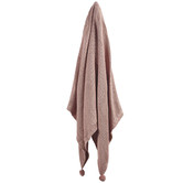 Temple &amp; Webster Pom Pom Knitted Cotton Throw