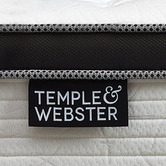 Temple &amp; Webster Medium Chiro Euro Top Pocket Spring Mattress