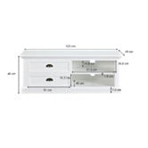 Temple &amp; Webster 120cm Hamptons TV Entertainment Unit