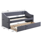 Temple &amp; Webster Armidale Single Sofa Daybed with Trundle