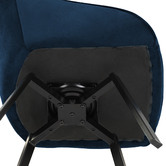 Temple &amp; Webster Nappa Velvet Swivel Dining Chairs