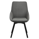 Temple &amp; Webster Nappa Velvet Swivel Dining Chairs