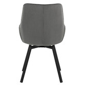 Temple &amp; Webster Nappa Velvet Swivel Dining Chairs