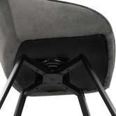 Temple &amp; Webster Nappa Velvet Swivel Dining Chairs