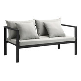 Temple &amp; Webster Felix 4 Seater Aluminium Outdoor Sofa Set