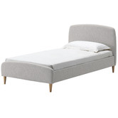 Temple &amp; Webster King Single Nordic Kid&#039;s Upholstered Bed