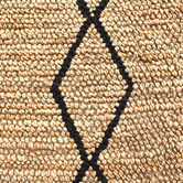 Temple &amp; Webster Natural &amp; Black Loft Hand-Woven Rug