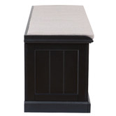 Temple &amp; Webster Hamptons Cushioned Storage Bench