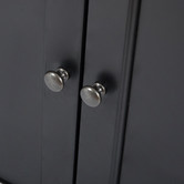 Temple &amp; Webster Large Black Hamptons Maison Sideboard Buffet