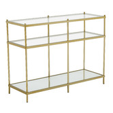 Temple &amp; Webster Francesca Glass Console Table