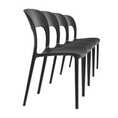 Temple &amp; Webster 4 Seater Paros Outdoor Dining Table &amp; Everly Chair Set