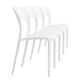 Temple &amp; Webster 4 Seater Paros Outdoor Dining Table &amp; Everly Chair Set