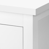 Temple &amp; Webster White Noosa 2 Drawer Bedside Table