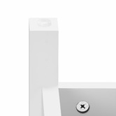 Temple &amp; Webster White Noosa 2 Drawer Bedside Table
