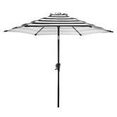 Temple &amp; Webster 2.7m Striped Brighton Market Umbrella