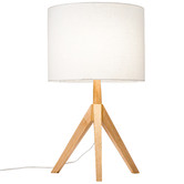 Temple &amp; Webster Natural Arena Tripod Table Lamp