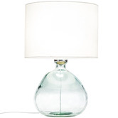 Temple &amp; Webster Valencia 41.5cm Glass Table Lamp