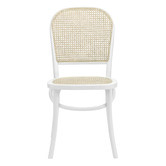 Temple & Webster Luca Beech & Rattan Dining Chairs