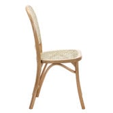 Temple &amp; Webster Luca Solid Beech Wood &amp; Rattan Dining Chairs