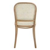 Temple &amp; Webster Luca Solid Beech Wood &amp; Rattan Dining Chairs