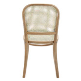 Temple &amp; Webster Oak Ski-Leg Dining Table &amp; Luca Dining Chair Set