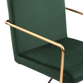Temple &amp; Webster Forest Green Camden Velvet Home Office Chair