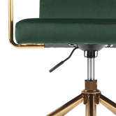 Temple &amp; Webster Forest Green Camden Velvet Home Office Chair