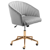 Temple &amp; Webster 140cm Carnegie Modern Office Desk &amp; Gatsby Chair Set