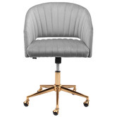 Temple &amp; Webster 140cm Carnegie Modern Office Desk &amp; Gatsby Chair Set