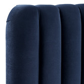 Temple &amp; Webster Navy Emily Velvet Bed