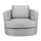 Temple &amp; Webster Killian Oversized Swivel Armchair