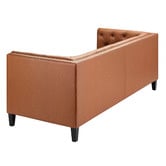 Temple &amp; Webster Thiago 3 Seater Premium Faux Leather Sofa